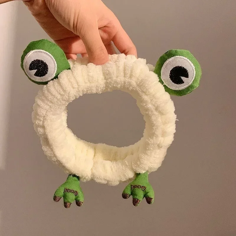 Divertida Diadema De Felpa De Ranas Adecuada Para Niñas Y Mujeres Accesorios Para Lavado De Cara Lindas Diademas (art.: 3920ca3ba2085) - 3920ca3ba2085