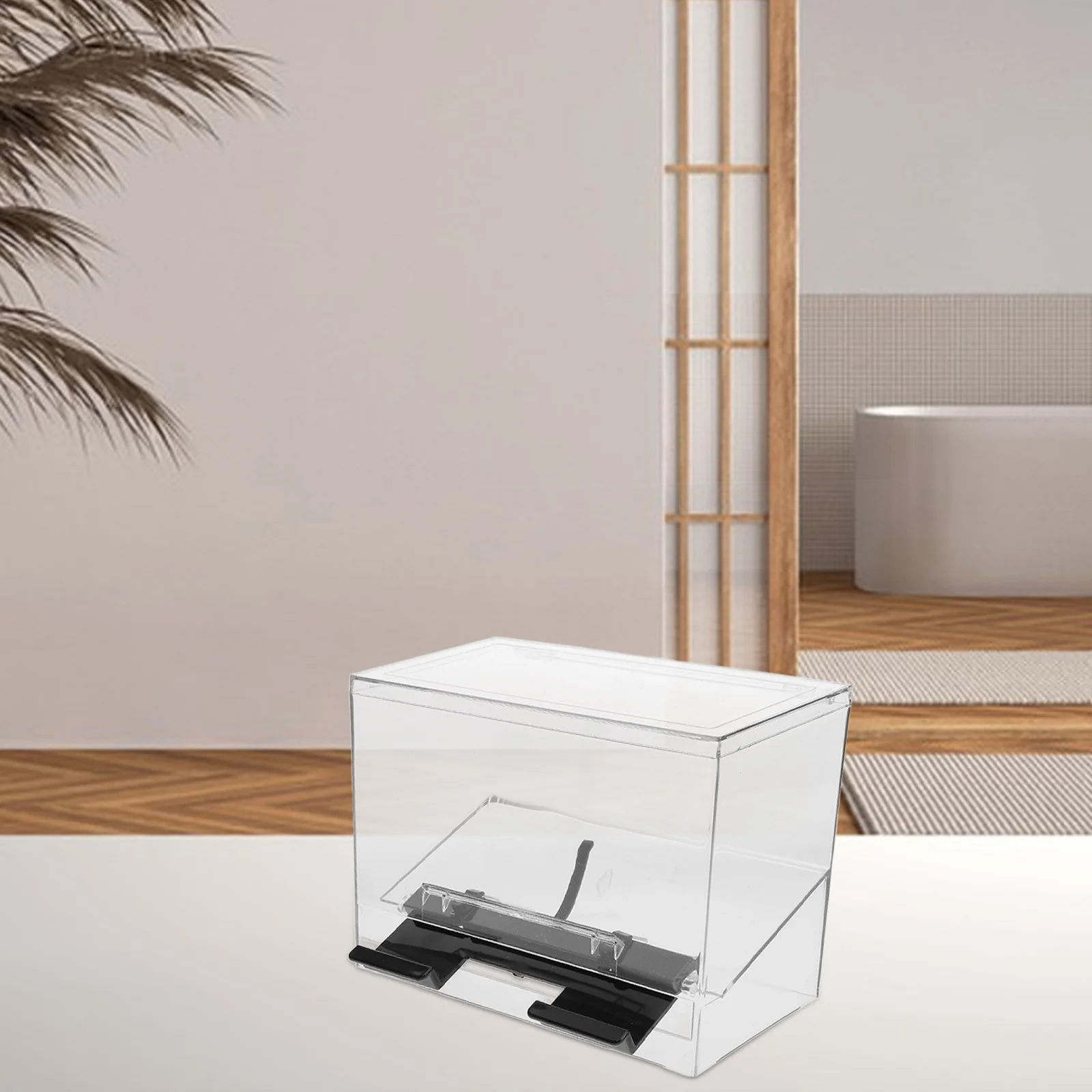 Соломенная коробка самообслуживания акриловый контейнер-диспенсер для стойки