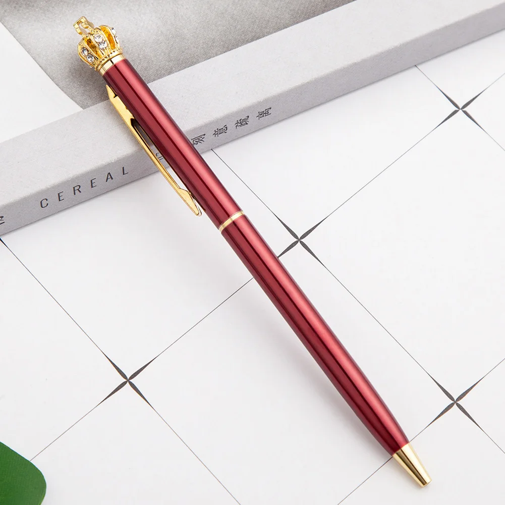 

Durable Kawaii Ballpoint Pen Metal 1.0 Mm School Supplies Portable Useful Stationery Office Writing Smooth Roller Ball Pen