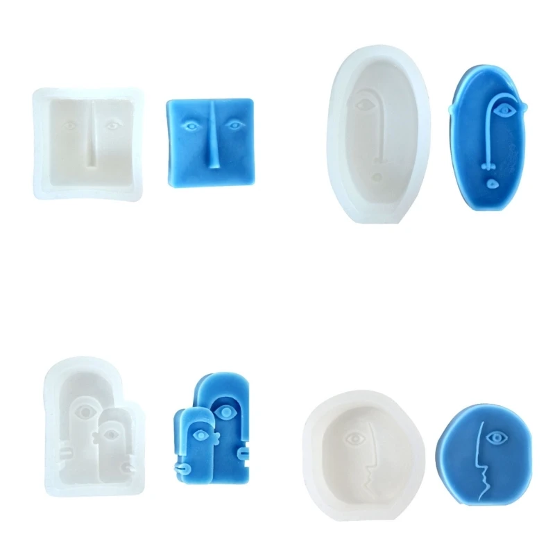 

Abstract Scented Candle Mould DIY Epoxy Chocolate Mold for Decorations Drop shipping