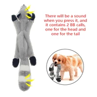 2022 new cute plush toys squeak pet wolf rabbit animal plush toy dog chew squeaky whistling involved squirrel dog toys