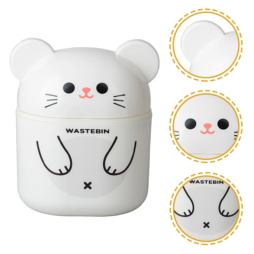 

Bins Lids Tiny Desk Trash Can Bedroom Garbage Can Desktop Trash Bin Mini Desk Trash Can Small Trash Bin Car