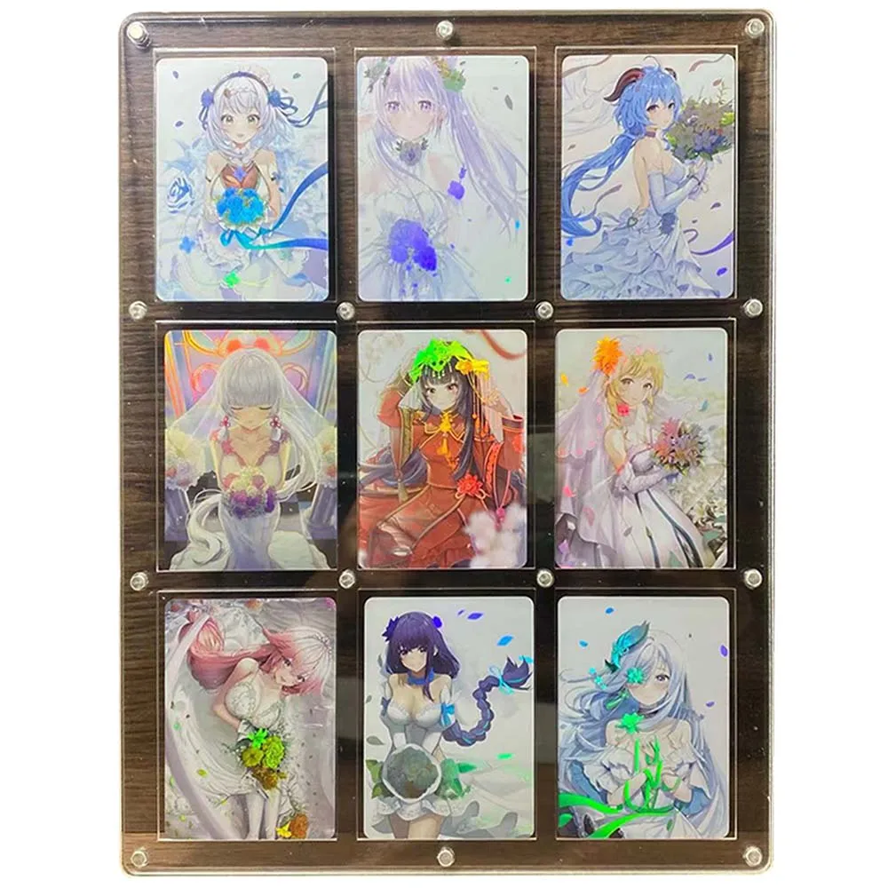 

Genshin Series Raiden Shogun Keqing Kamisato Ayaka Diy Refraction Flash Card Acg Anime Character Game Toy Collection Hobby Gift