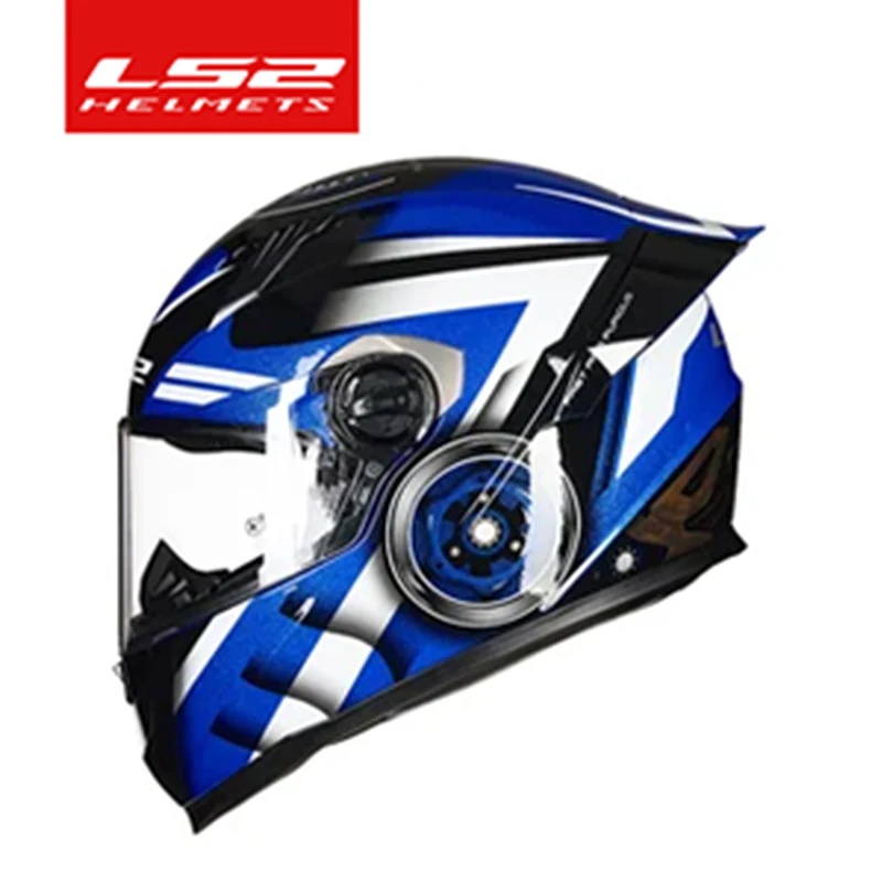 Мотоциклетный шлем LS2 FF300 на все лицо с прозрачным козырьком для мужчин и женщин