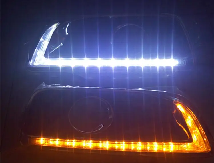 Автомобильный бампер фара для Chevrolet Malibu дневное освещение 2012 ~ 2015 светильник DRL