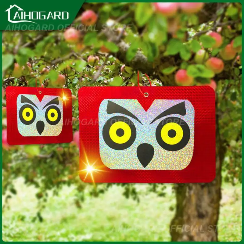 

Планшет для отпугивания птиц в сельскохозяйственном саду, двусторонняя Лазерная Светоотражающая птица, искусственная птица, квадратная голова кошки