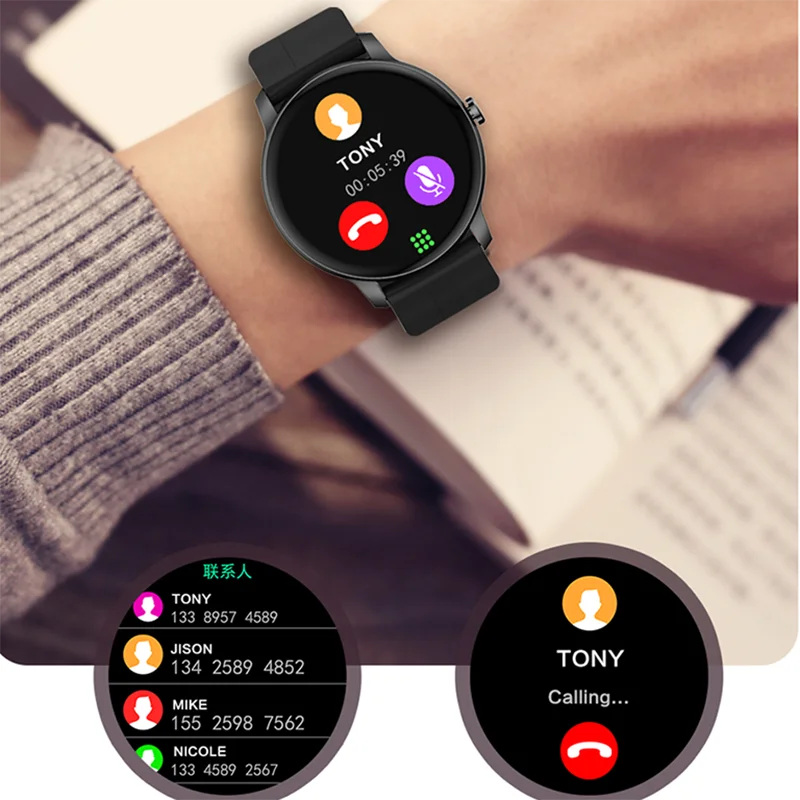 Новинка 2022 женские умные часы с сенсорным экраном фитнес-трекер артериального