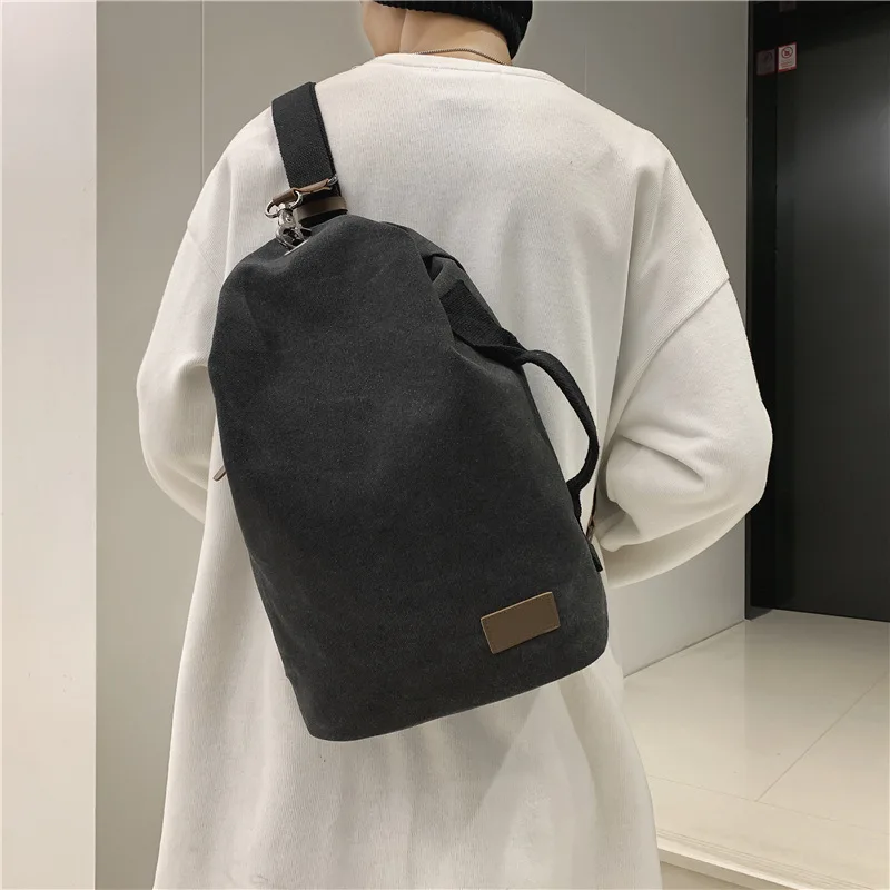 Unisex Matching Bagpack Girls White Large Chest Sling Bag Canvas Khaki One Strap Sports Backpacks Mens Bags Across Shoulder