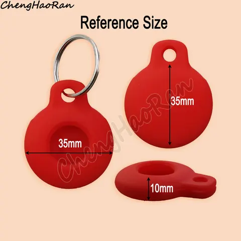 1 шт. силиконовый чехол для AirTags Tracker Locator, защитный чехол с брелком для защиты от потери устройства, умные аксессуары, защита Im Pacting