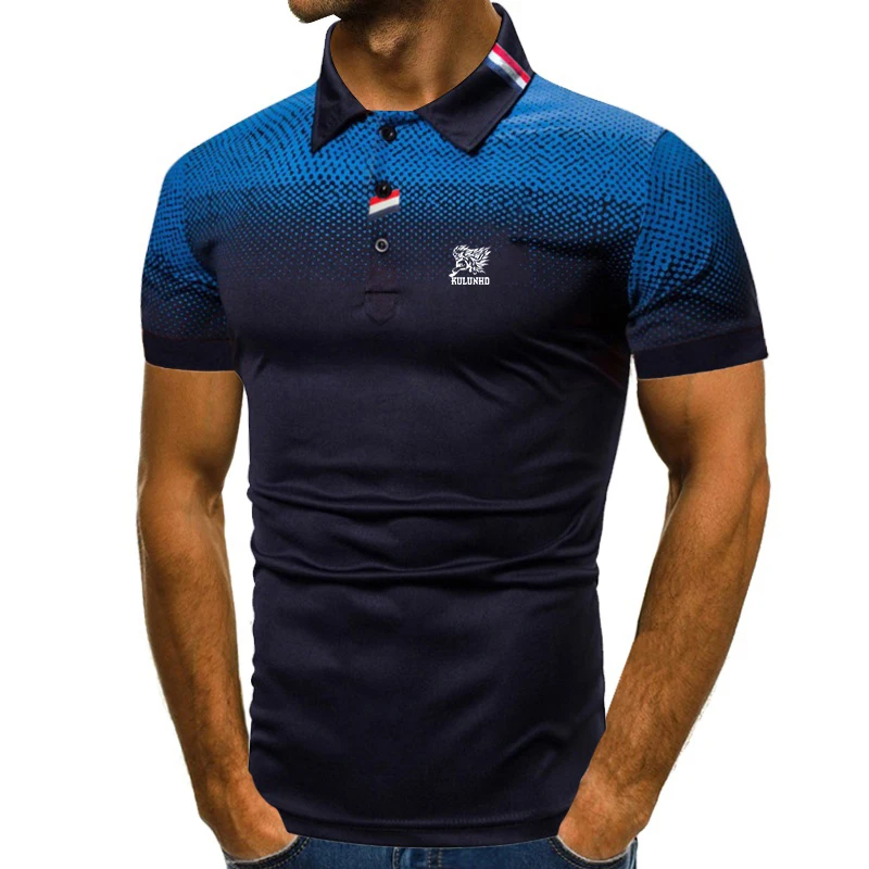 

Summer Fashion and Casual Personality Printed Polo Shirt