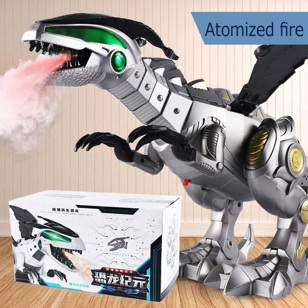 Большая детская электрическая игрушка-динозавр имитация механического дракона