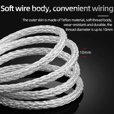 ATAUDIO HiFi динамик оптом кабель OCC посеребренный провод DIY акустический кабель для DVD CD усилитель декодер