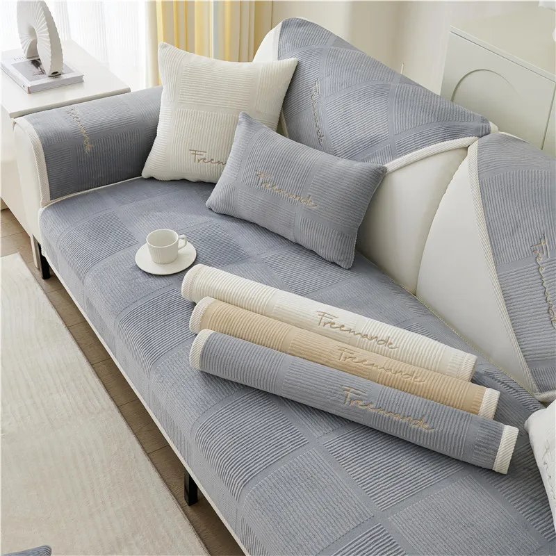 Мягкий Нескользящий чехол MIDSUM для дивана из плотного плюша кресла в
