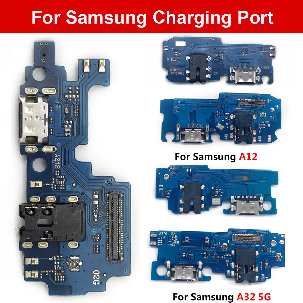 

20Pcs/Lot, For Samsung A02 A02S A12 A21 A22 A32 4G 5G USB Charger Port Dock Connector Charging Board Flex Cable Replacement Part