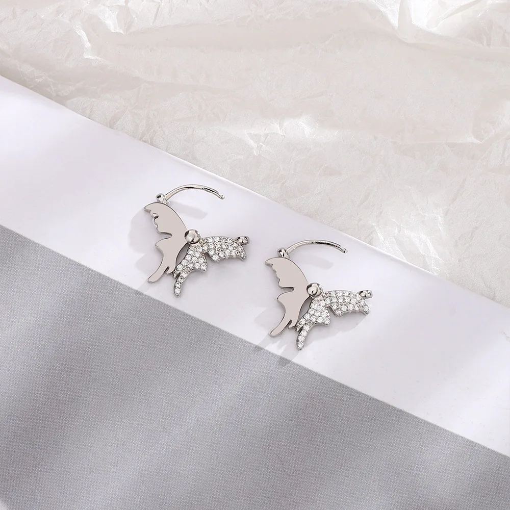 1 шт. Y2k эстетические серьги для пирсинга в виде бабочки и банта женщин