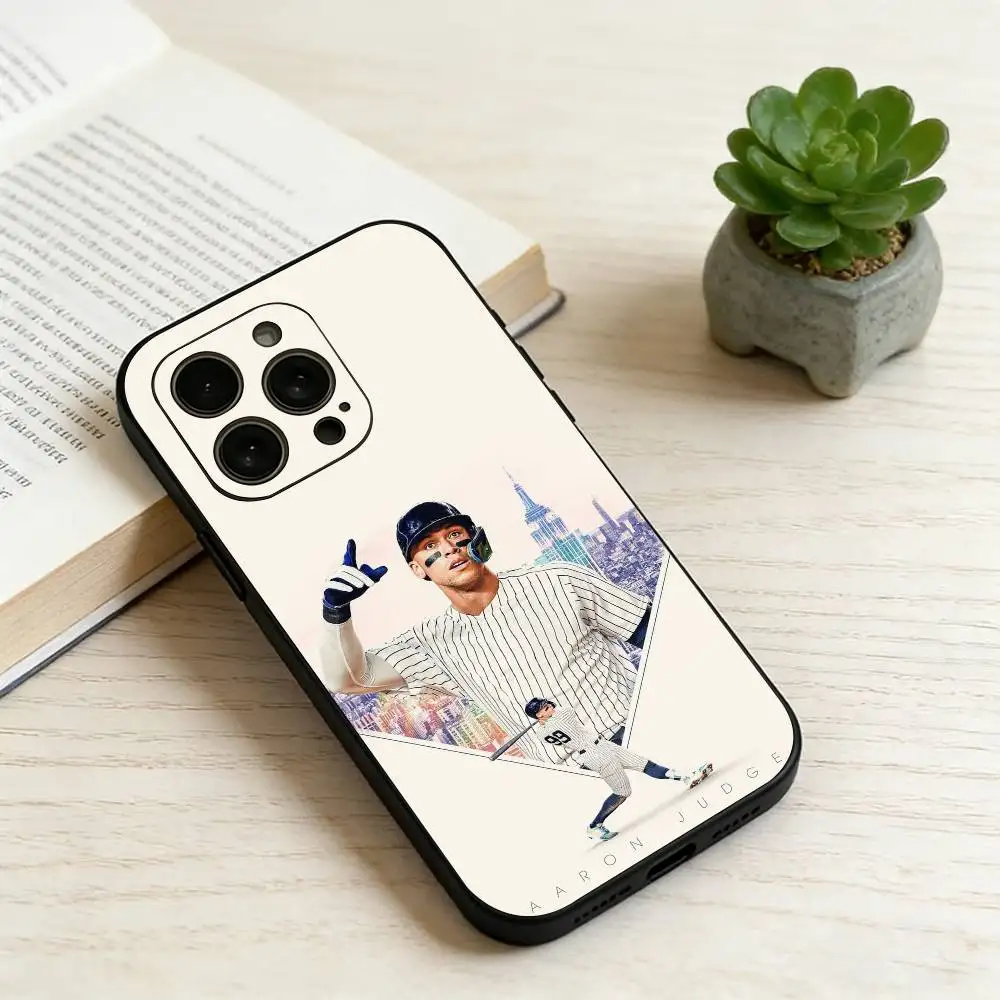 Чехол для телефона с изображением Аарона Джуджа (бейсбол) для iPhone 17, 16, 15, 14, 13, 12, 11 Plus, Pro Max и других моделей, мягкий черный чехол, подарок. (art.: 3920dd292a048) - 3920dd292a048