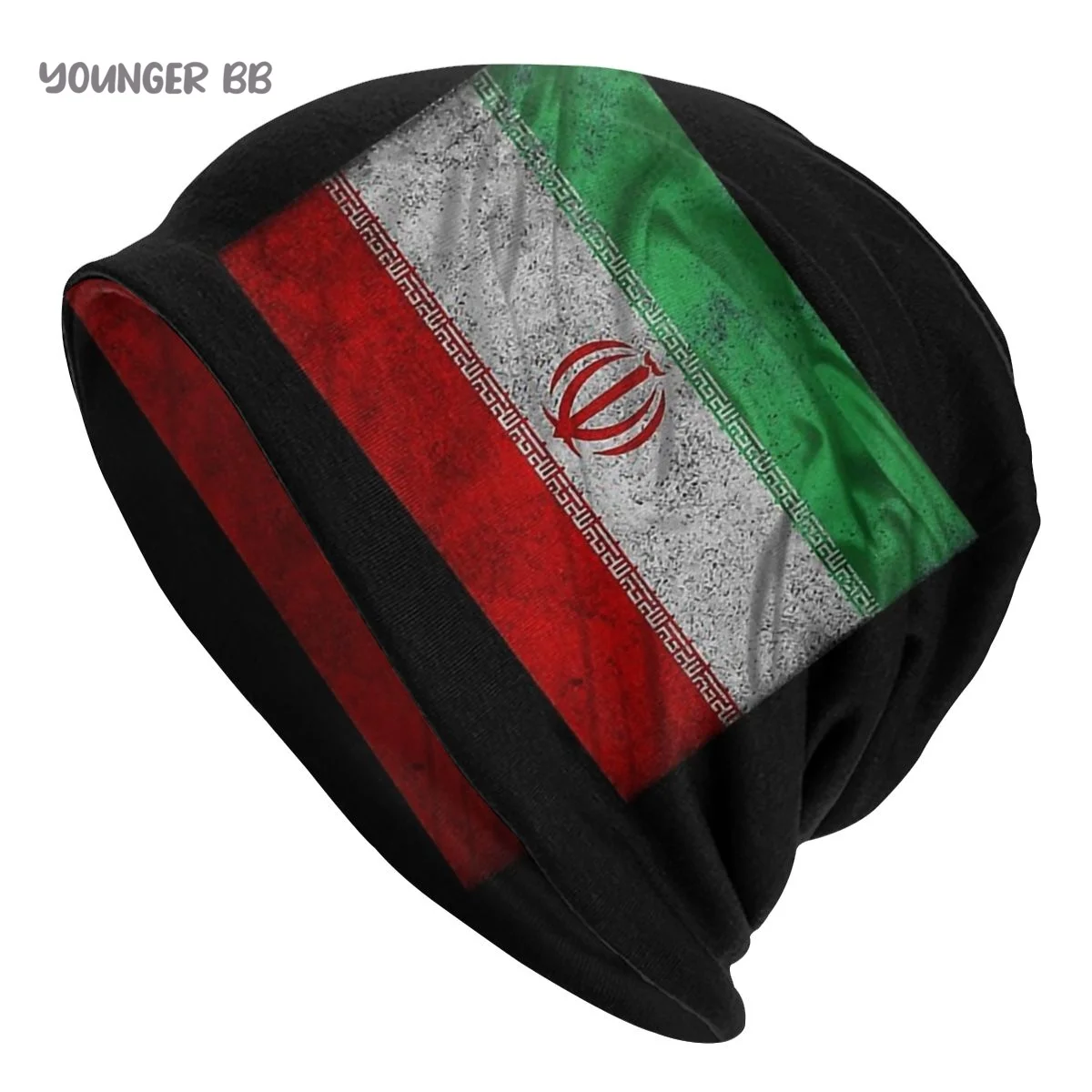 

Iran flag Men Women's Beanie Hats Iran Flag Vintage Knitted Hat Hip Hop Earmuff Bonnet Street Skullies Beanies