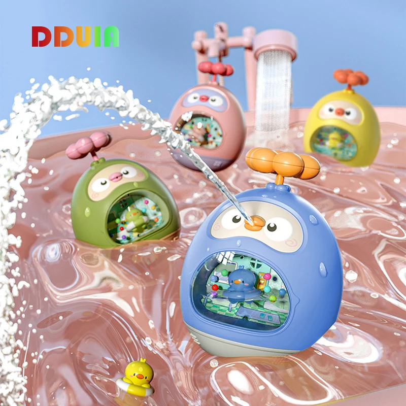 

Baby Toys baby Bath Toys Duck Water Gun Bath Toys For KidsTumbler Swimming Floating Toy Bath Toy Bathroom Beach Gifts
