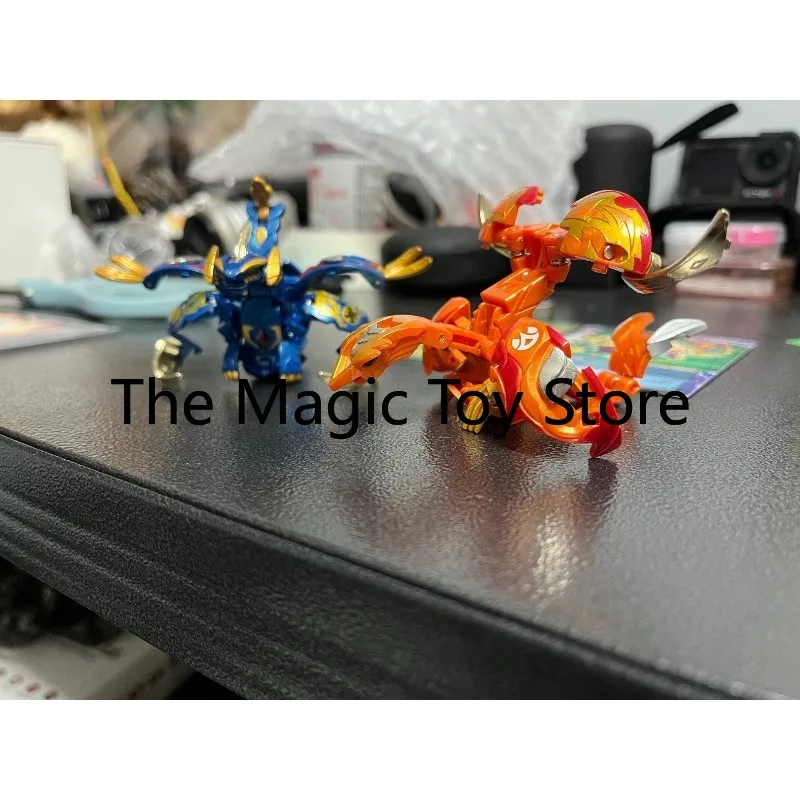 Фото Оригинальный набор фигурок Bakugan Baktech: Мгновенное Пылающее Покровительство, Морская Птица, Бог Дракон, Дракон-Птица. Коллекционная модель-игрушка. №4