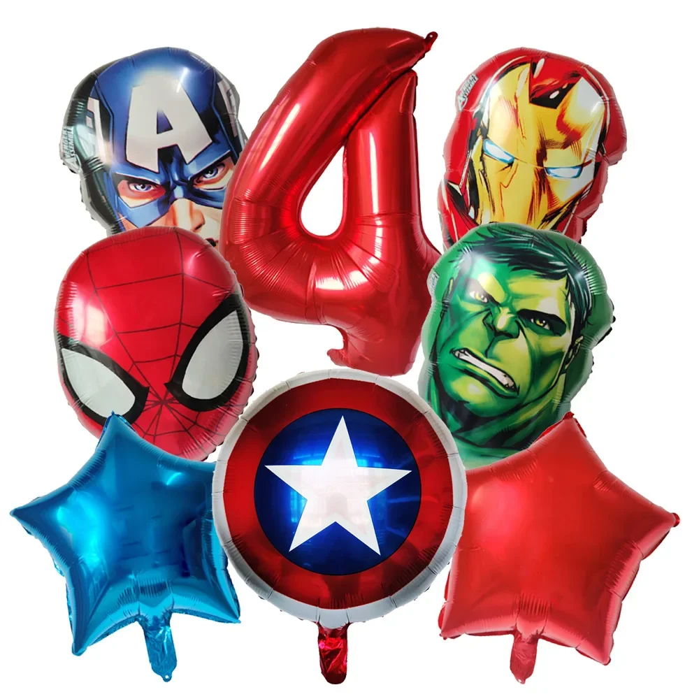 8 шт. голова персонажа из мультфильма 32 дюйма воздушный шар фольги на день