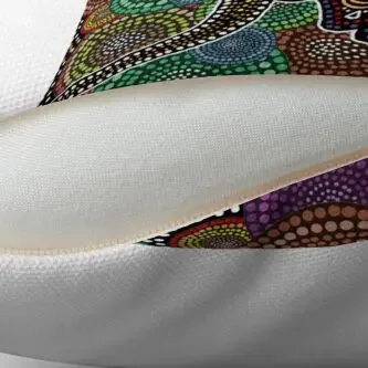 Искусство аборигенов кенгуру диванная подушка