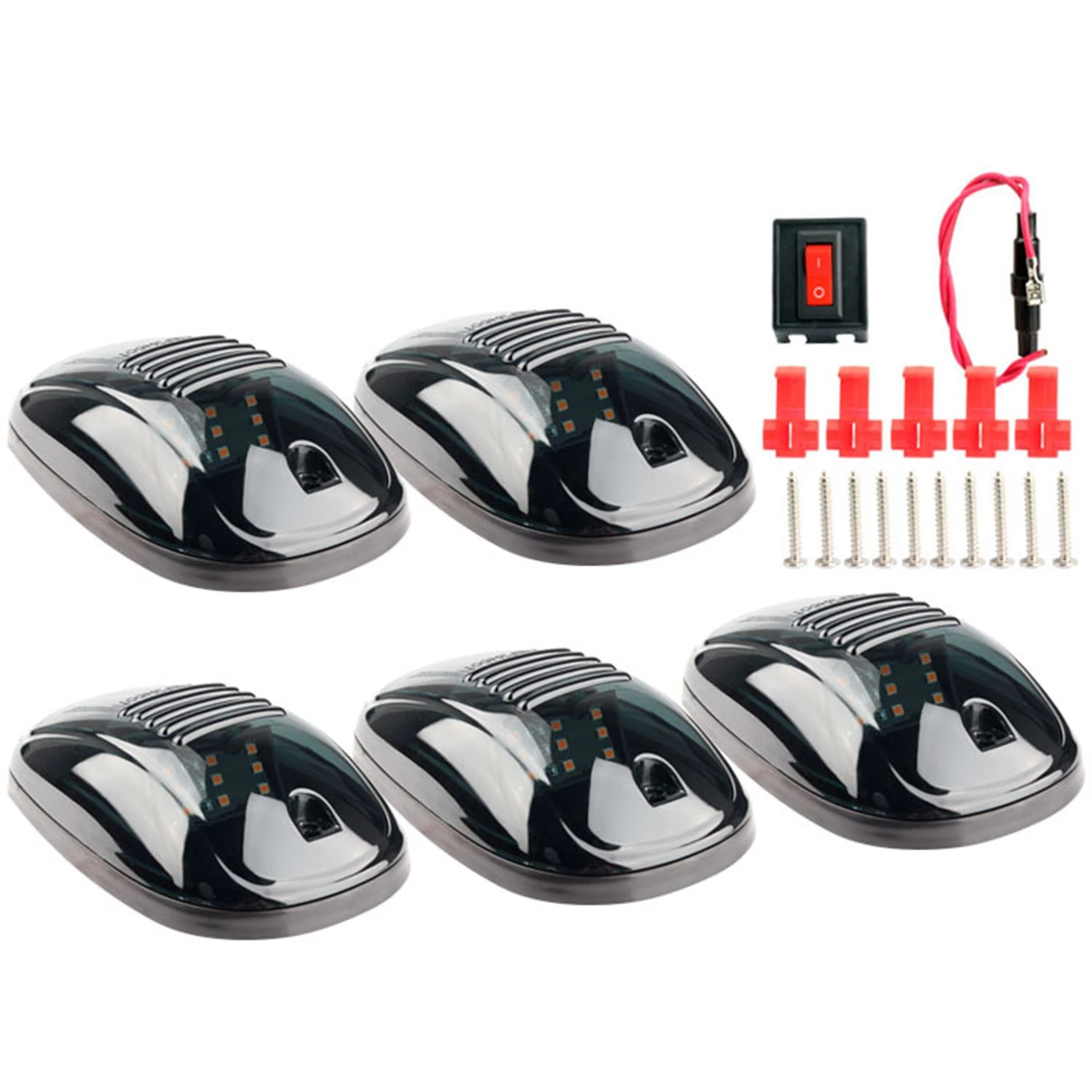 

LED Amber Cab Marker Roof Light Superpower Pickup Truck Dome Signal Mouse Lighting Lamp Bulb For Ford F150 F350 1980-1997