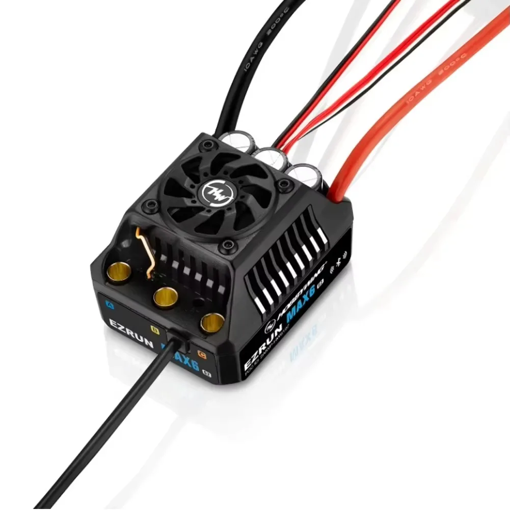 Фото Бесколлекторный регулятор скорости Hobbywing EZRUN MAX6 G2 200A (безсенсорный ESC) 3-8S с моторами 4990SD, 5690SD, G2-1650KV, 1250KV для моделей 1/5, 1/6, 1/7, 1/8 №2