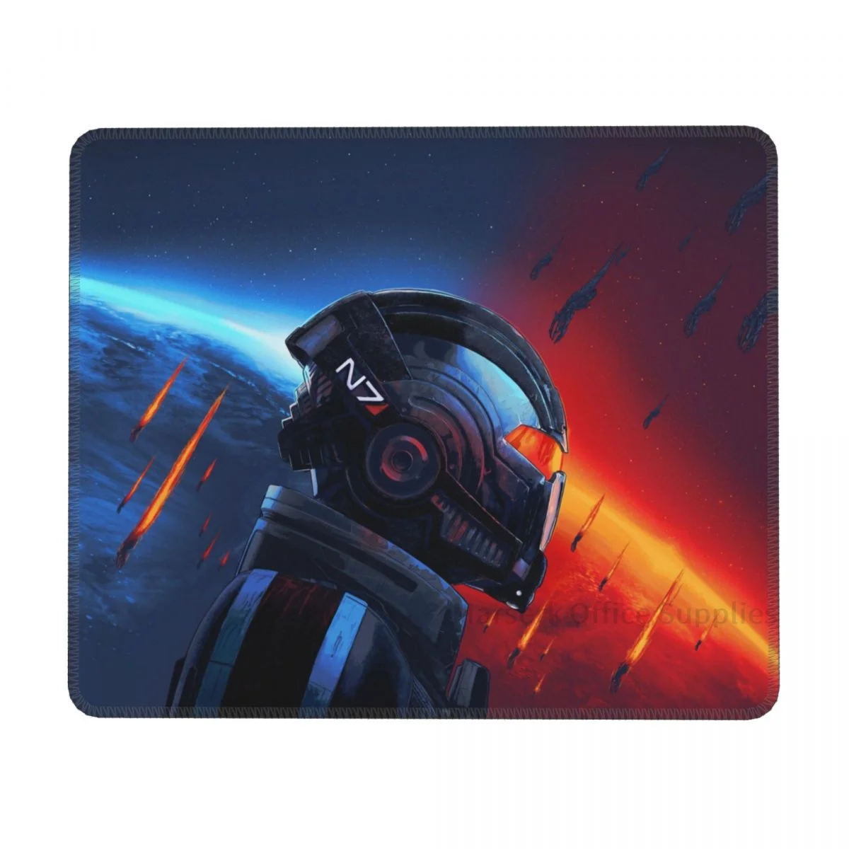

Игровой коврик для мыши Mass Effect Asari, шлемы, компьютерная игровая клавиатура, Настольный коврик, персонализированный резиновый противоскольз...