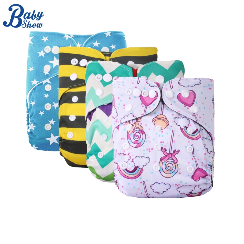 

Baby show Bamboo Charcoal Fiber Eco-friendly Diapers Reusable Nappy Washable Ecological Baby Diapers Fit 3-15 Kg 0-3 Years