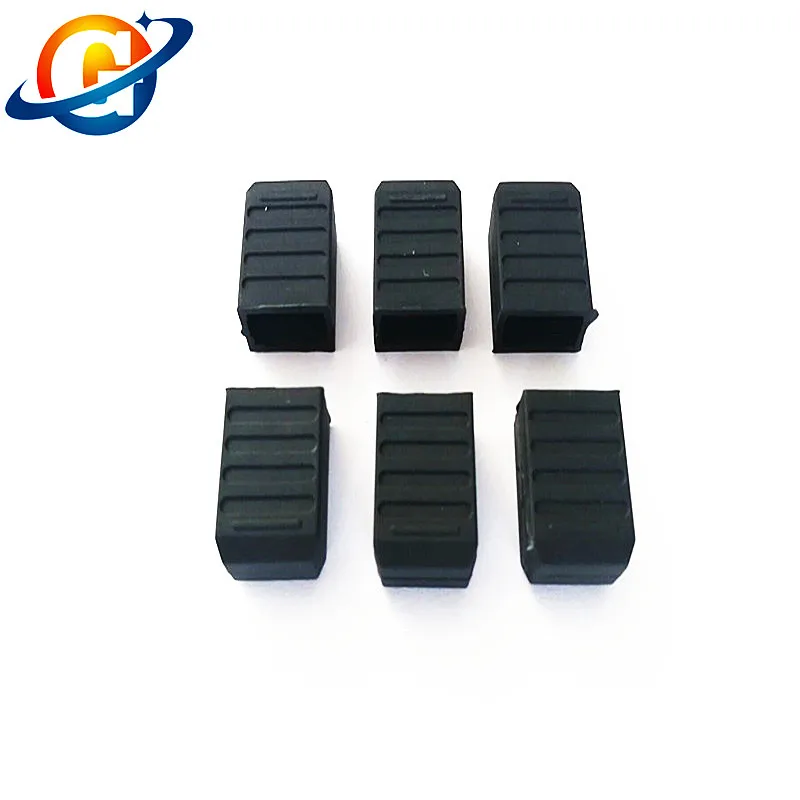 1000PCS/Lot  XFP Dustproof Cap for Switch Router XFP Module 10G 40G Optical black silicone Golden Finger Protective Plug