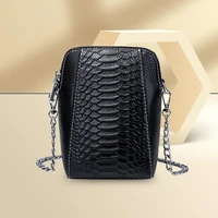 leather crocodile pattern luxury ladies messenger phone bag cute mini chain bag womens versatile niche small fragrance style