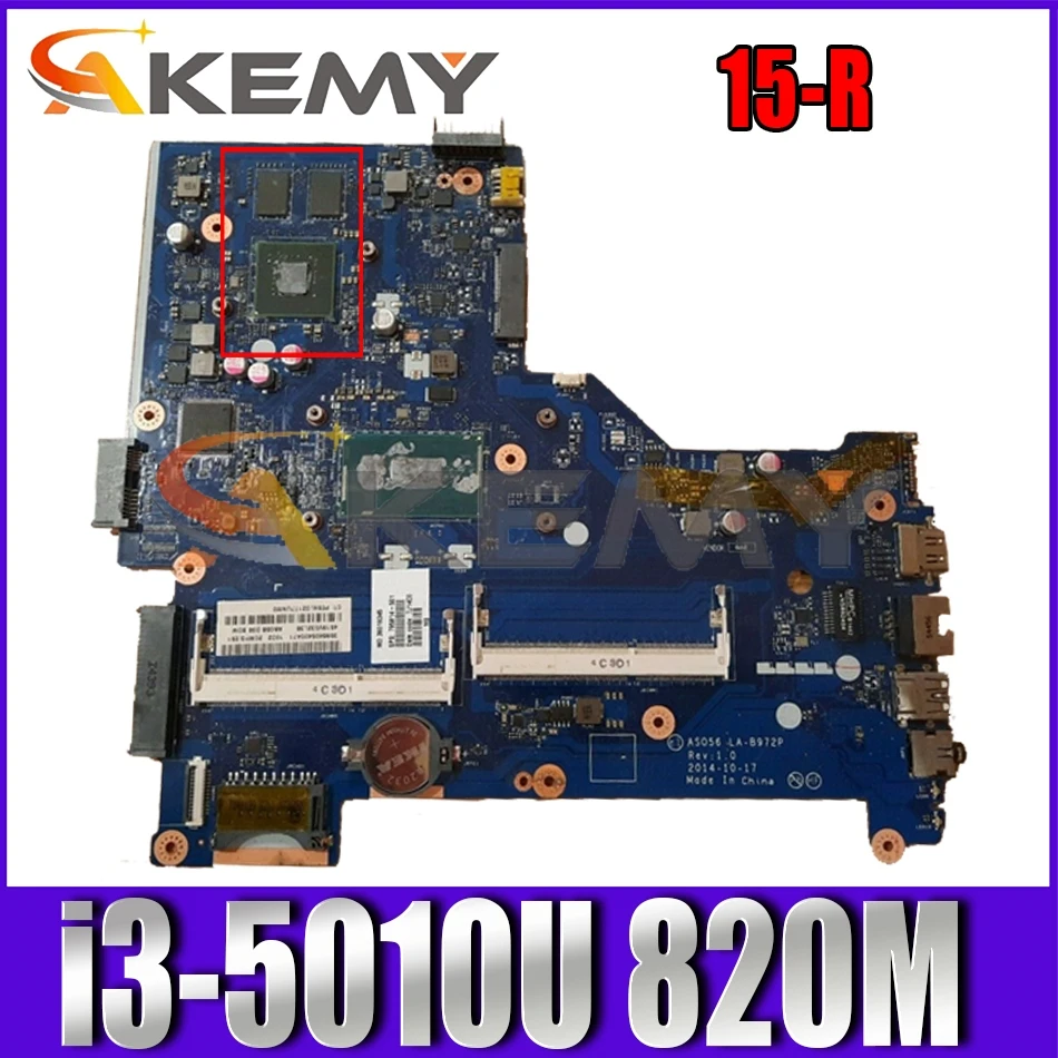 

For HP Pavillion 15-R LA-B972P SR23Z i3-5010U/5005U N15V-GM-S-A2 820M DDR3 Notebook motherboard Mainboard full test 100% work