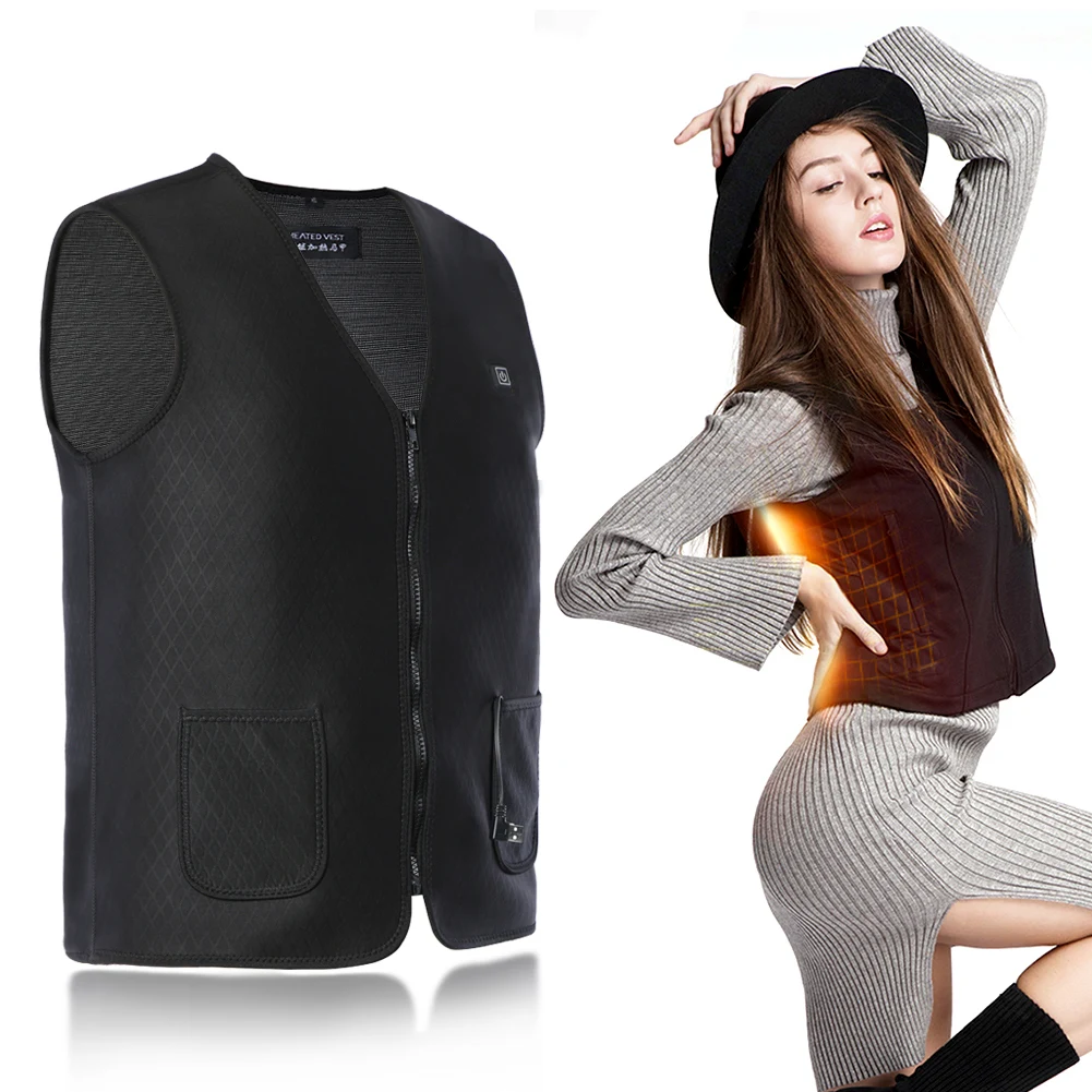 

Heating Vest, Battery Electric Heateds Vest with USB Interface