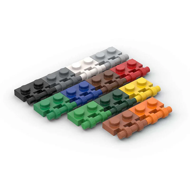200 шт. MOC 48336 аксессуары piastra modificata 1x2 con maniglia a barra su blocchi di mattoni laterali Assembare Set modelli