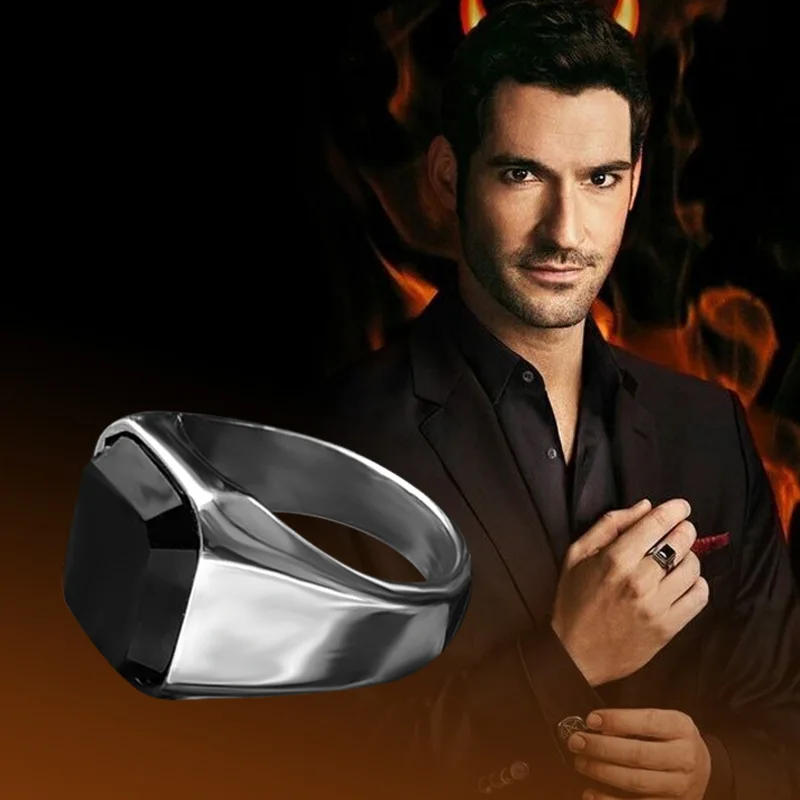 

Кольцо из металлического сплава для мужчин, реквизит для костюмированной вечеринки в стиле фильма «Все ад», кольцо для пальца, аксессуар, по...