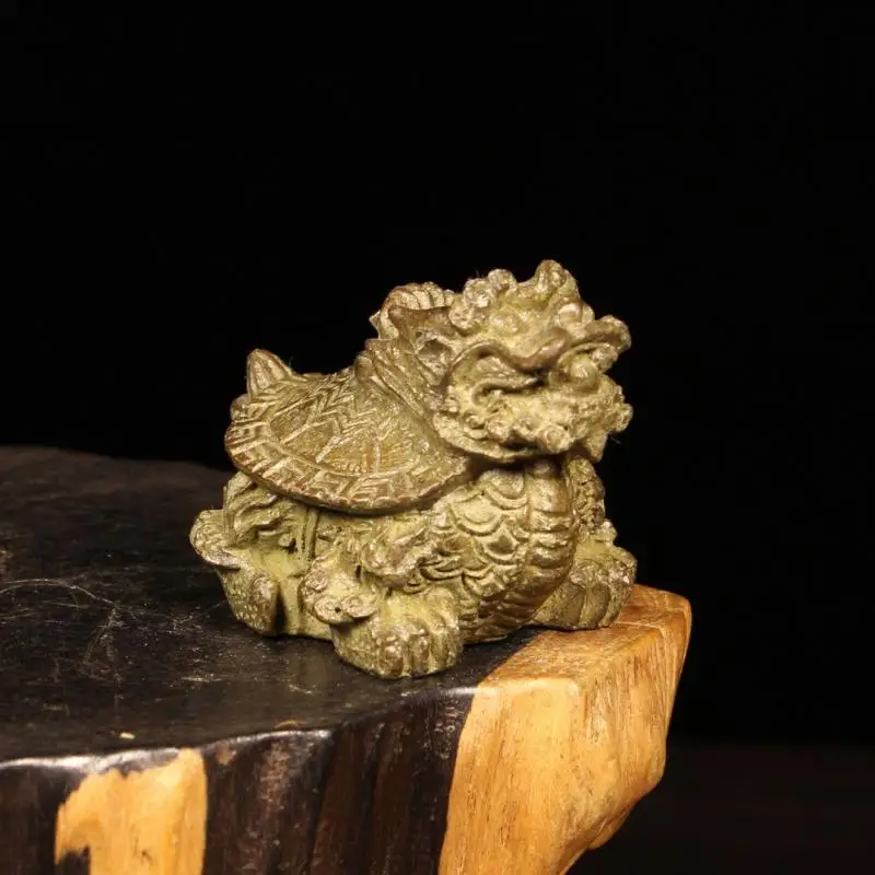 

Purple Copper Dragon Turtle Casting Statue Figurine Home Decor Desktop Crafts Sculpture Decoration Gift