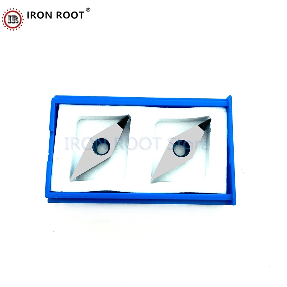 Высокоточная Алмазная вставка VCGW 160402 PCD 2 шт. токарный инструмент с ЧПУ для