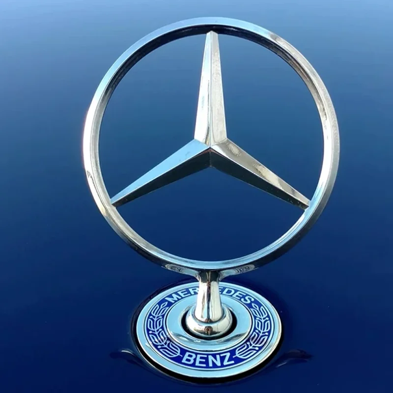 44 мм 3D металлический хромированный черный автомобильный передний капот эмблема