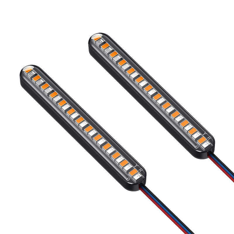 

Светильник сигнал поворота для мотоцикла, двухцветная задняя стоп-сигнальная лампа, указатели заднего хода, 24 светодиода