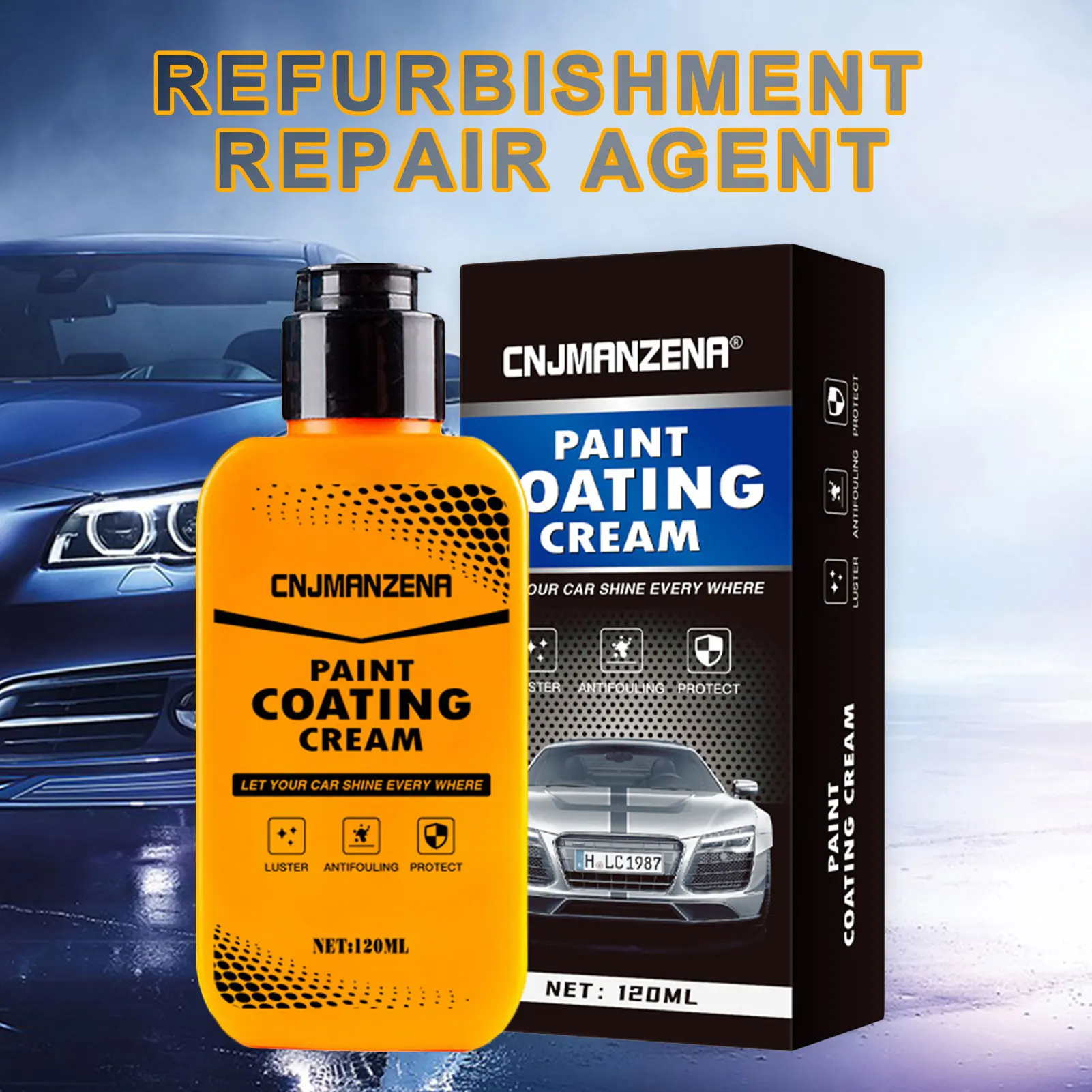 

120 Ml Plastic Renovator For Car Wax Paint Leather Car Refurbishment Repair Agent Plastic Cleaner For Car Cleaning Product