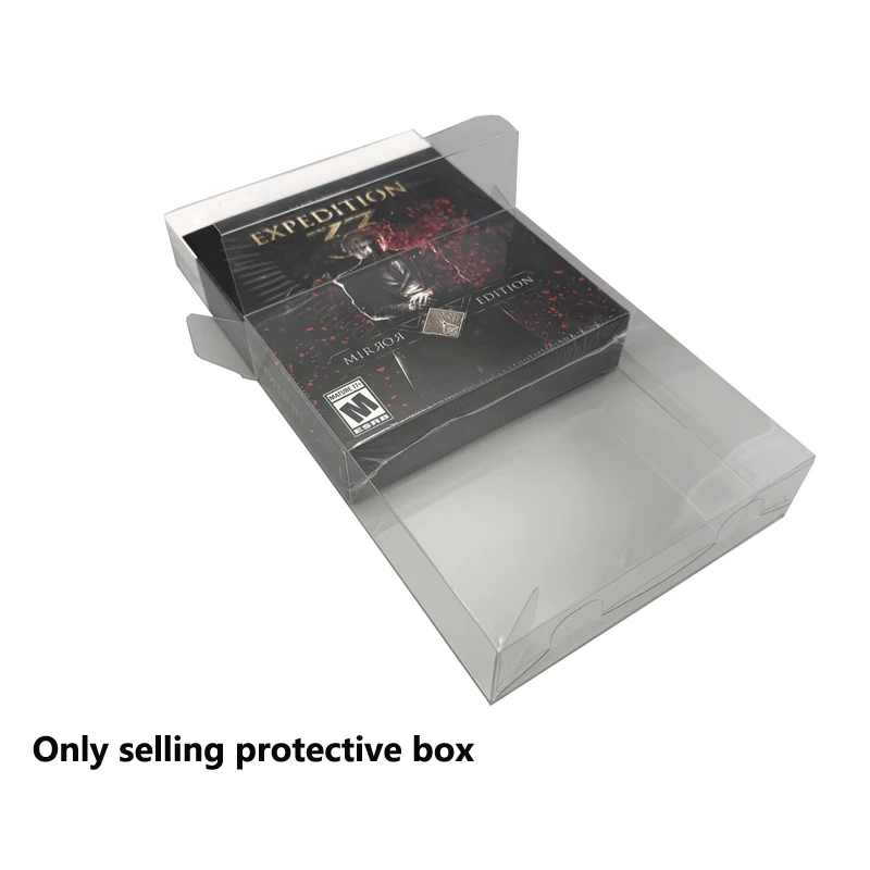 Фото Прозрачный пластиковый бокс для PS5 для Clair Obscur: Expedition 33 Mirror Edition, коробка для хранения и демонстрации из ПЭТ-пластика. №1