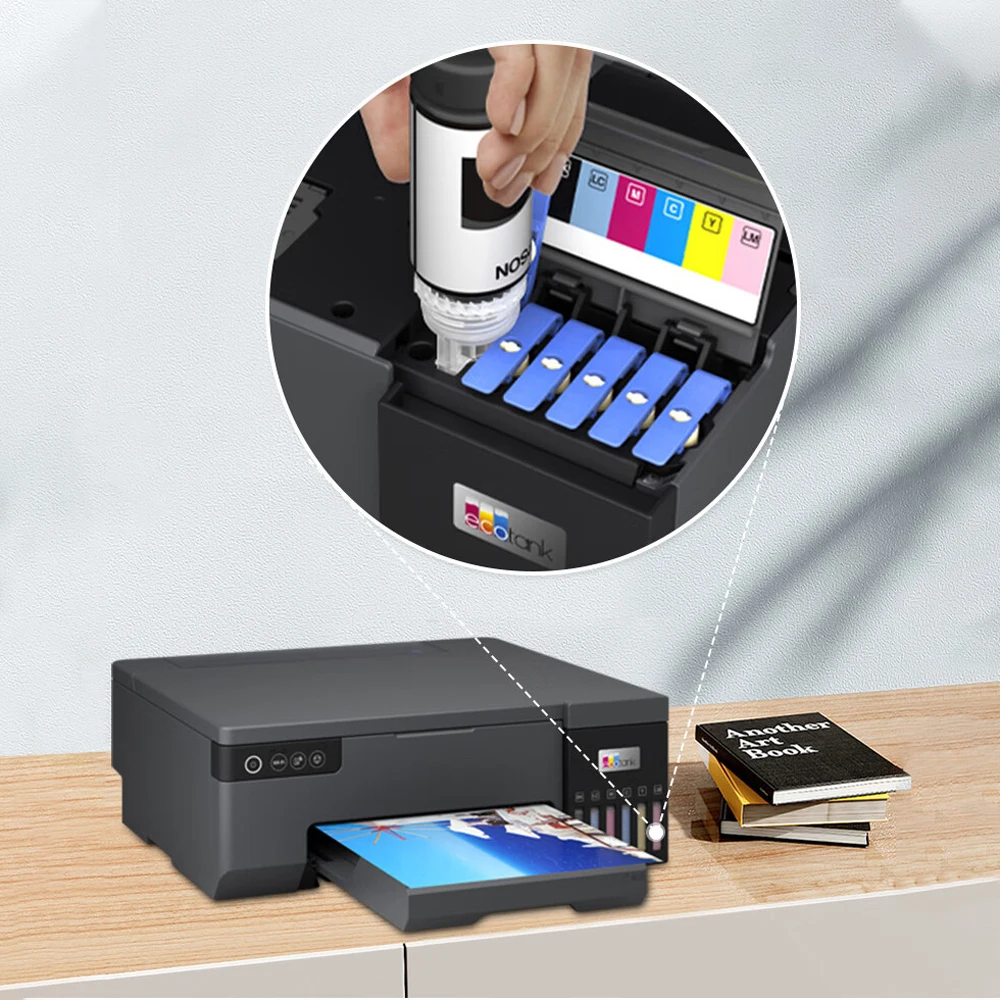Новый черный портативный фотопринтер A3 L18050 6-цветный сублимационный УФ-струйный