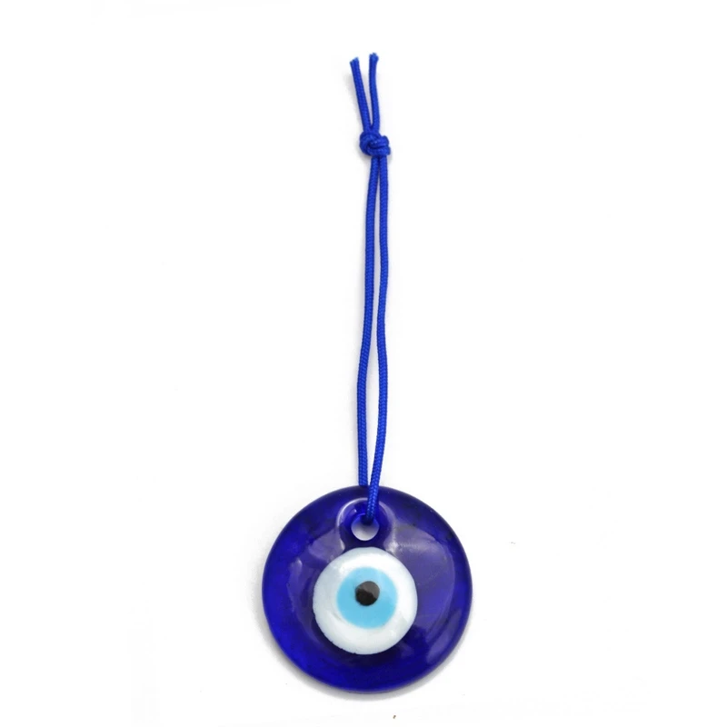 

Lucky Turkey Evil Blue Eye Pendant Round Drop Shape Eye Pendant for Protec
