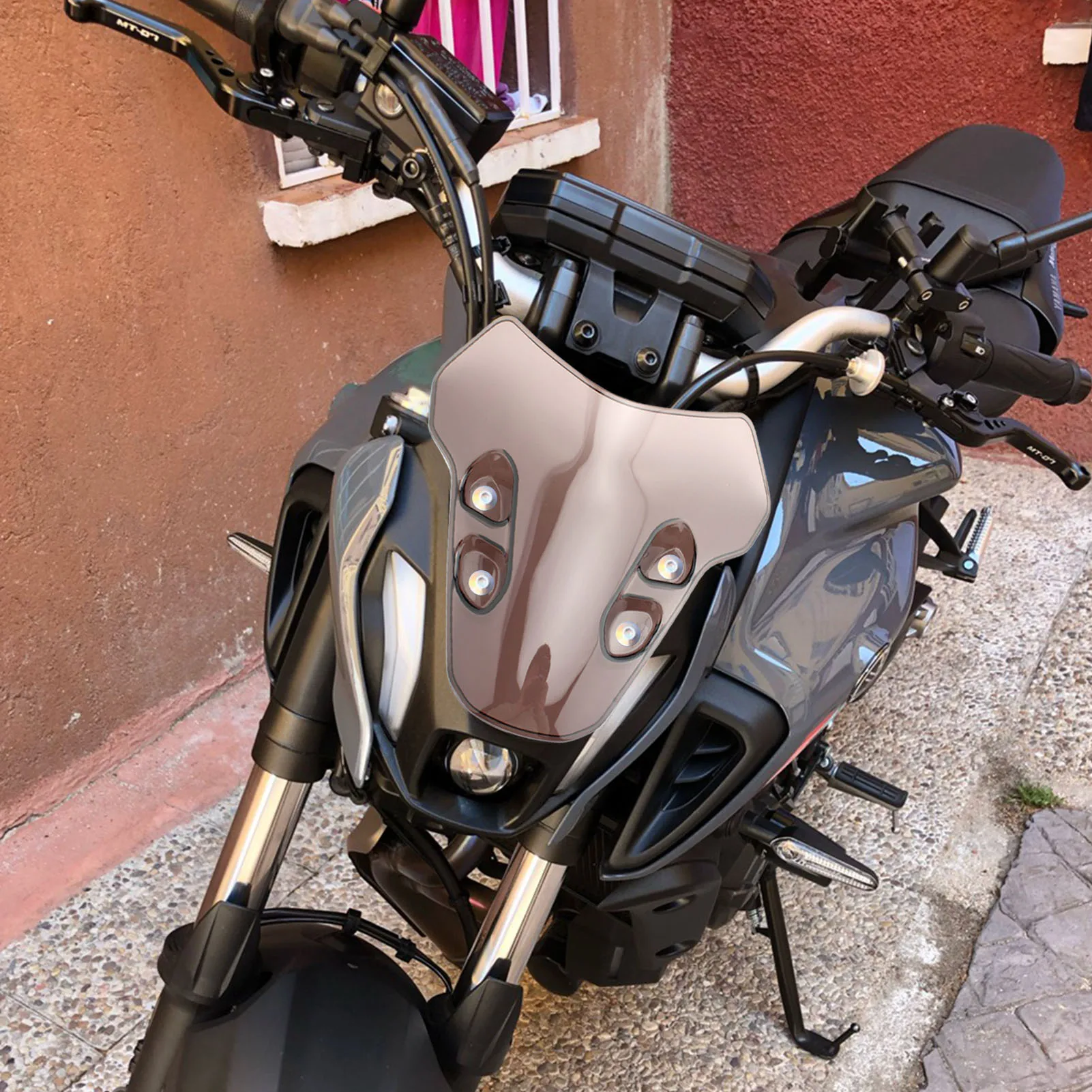 Новые аксессуары для мотоциклов черный серый прозрачный ветровое стекло