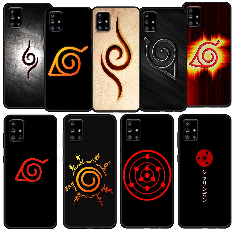 

Hot Anime NARUTO Logo For Samsung Galaxy A72 A71 A52 A51 A73 A53 A32 A12 A21S 5G Silicone Soft Black Phone Case Cover Capa