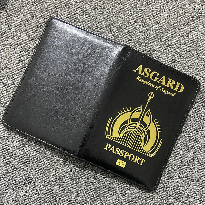 Фото Asgard скандинавские мифологические обложки для паспорта, искусственные Викинги, держатель для паспорта, дорожный кошелек, Прямая поставка №5