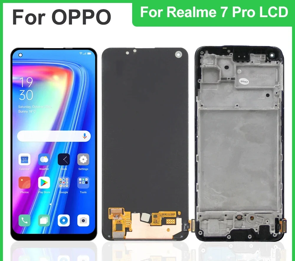 6 4-дюймовый дисплей для Realme 7 Pro 5G ЖК-дисплей сенсорный дигитайзер в сборе RMX 210