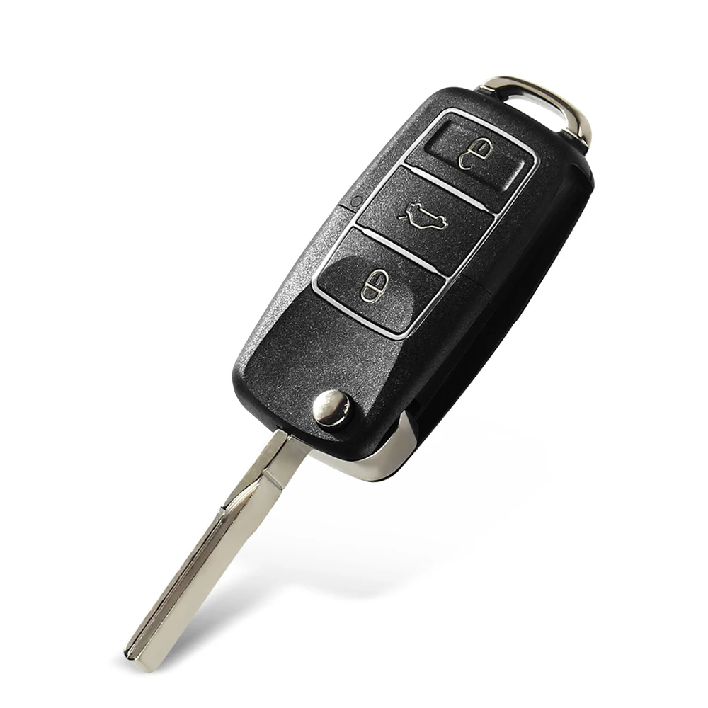 

Складной автомобильный ключ KEYYOU, 1 шт., 3 кнопки, для Vw Jetta Golf Passat Beetle Skoda Seat Polo B5