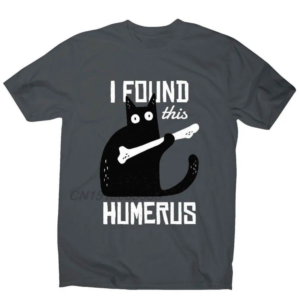 

I Found This Cat Humerus Man Retro Graphic Printed T-shirts Unisex Bone Premium Cotton Smooth T Shirt Man Oversized Clothing