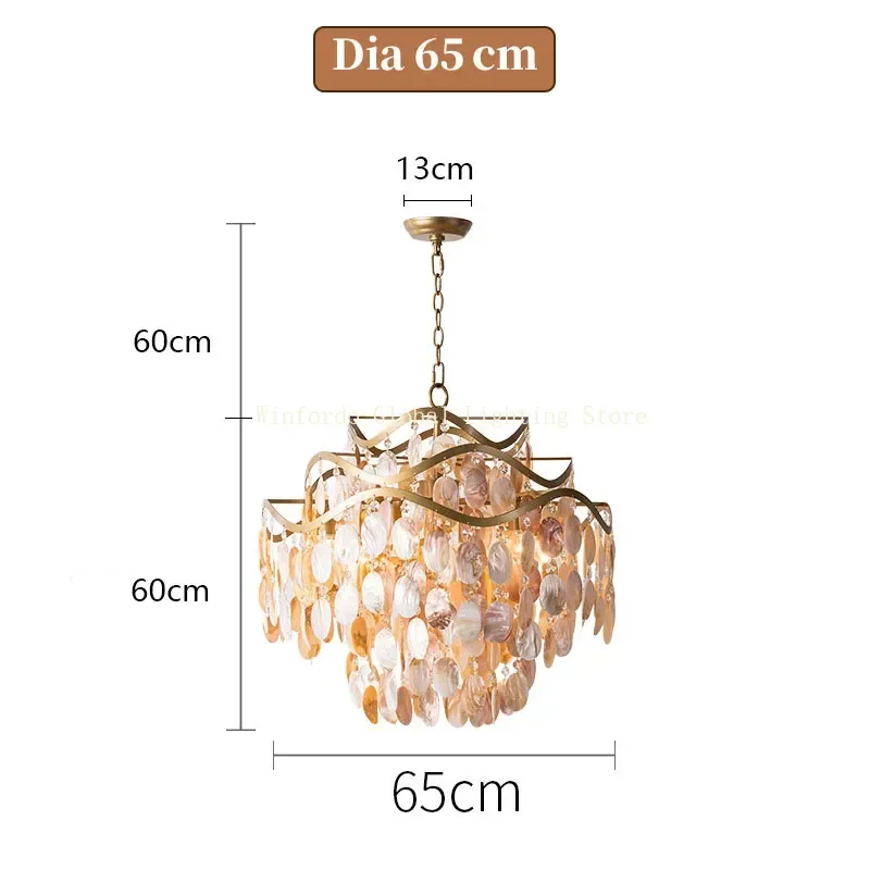 

Winfordo люстра ракушка ПВХ 110-220В